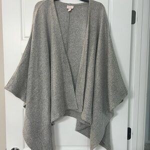Maternity Saba Gray Kimono Sleeve Poncho Sweater